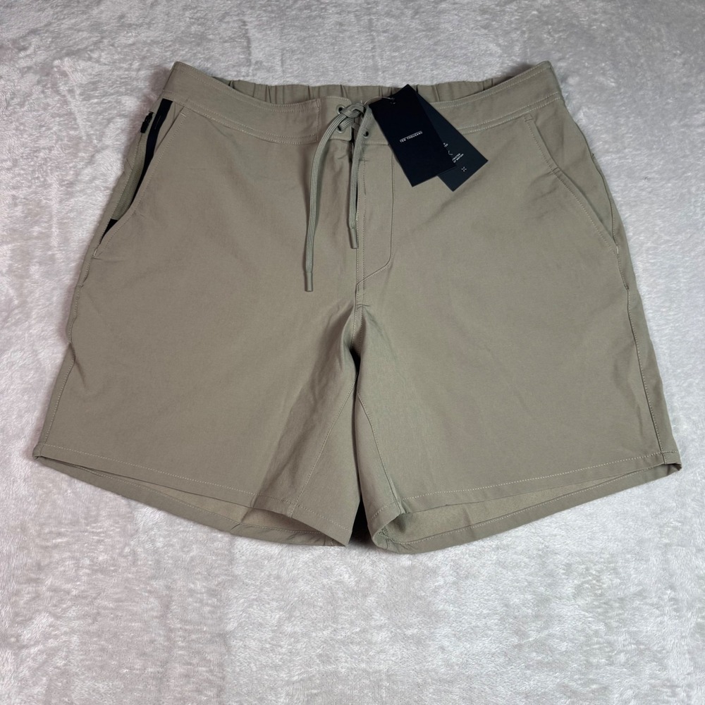 NWT Ten Thousand Mens The Foundation Short 7" L Unlined Khaki Olive Green
